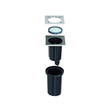 Светильник встраиваемый SLV DASAR EXACT GU10 SQUARE Steel (228434)